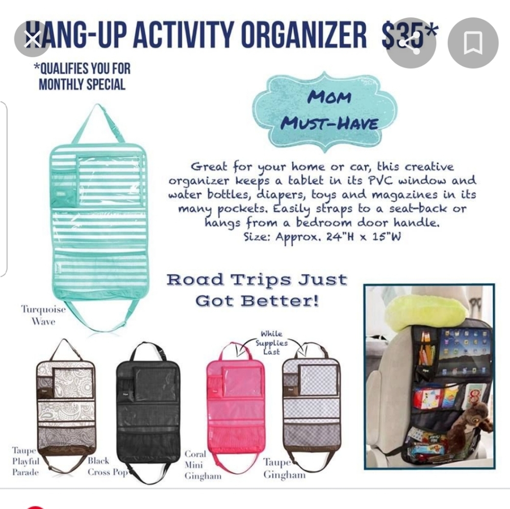 Thirty-one Hang-Up activity organizer